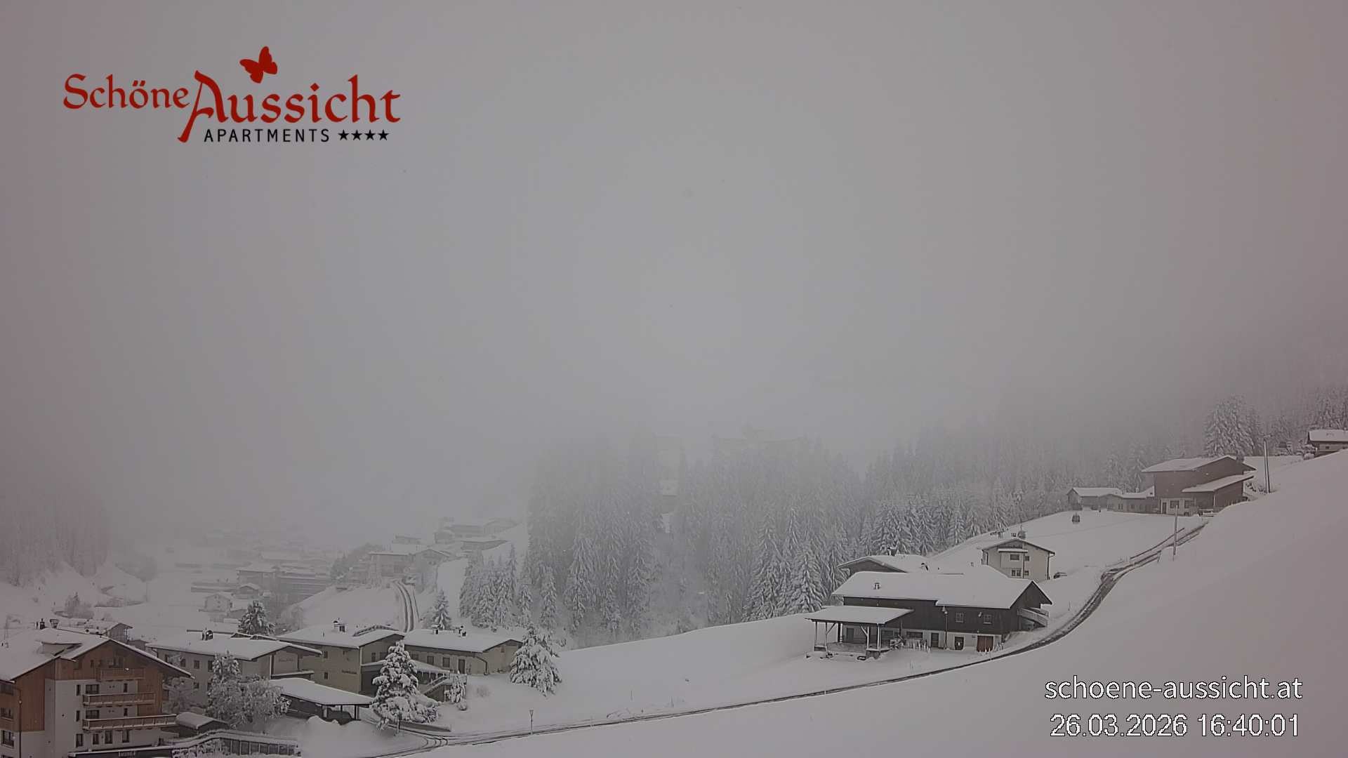 Archiv Foto Webcam Tux Lanersbach - Ausblick Appartements Schöne Aussicht