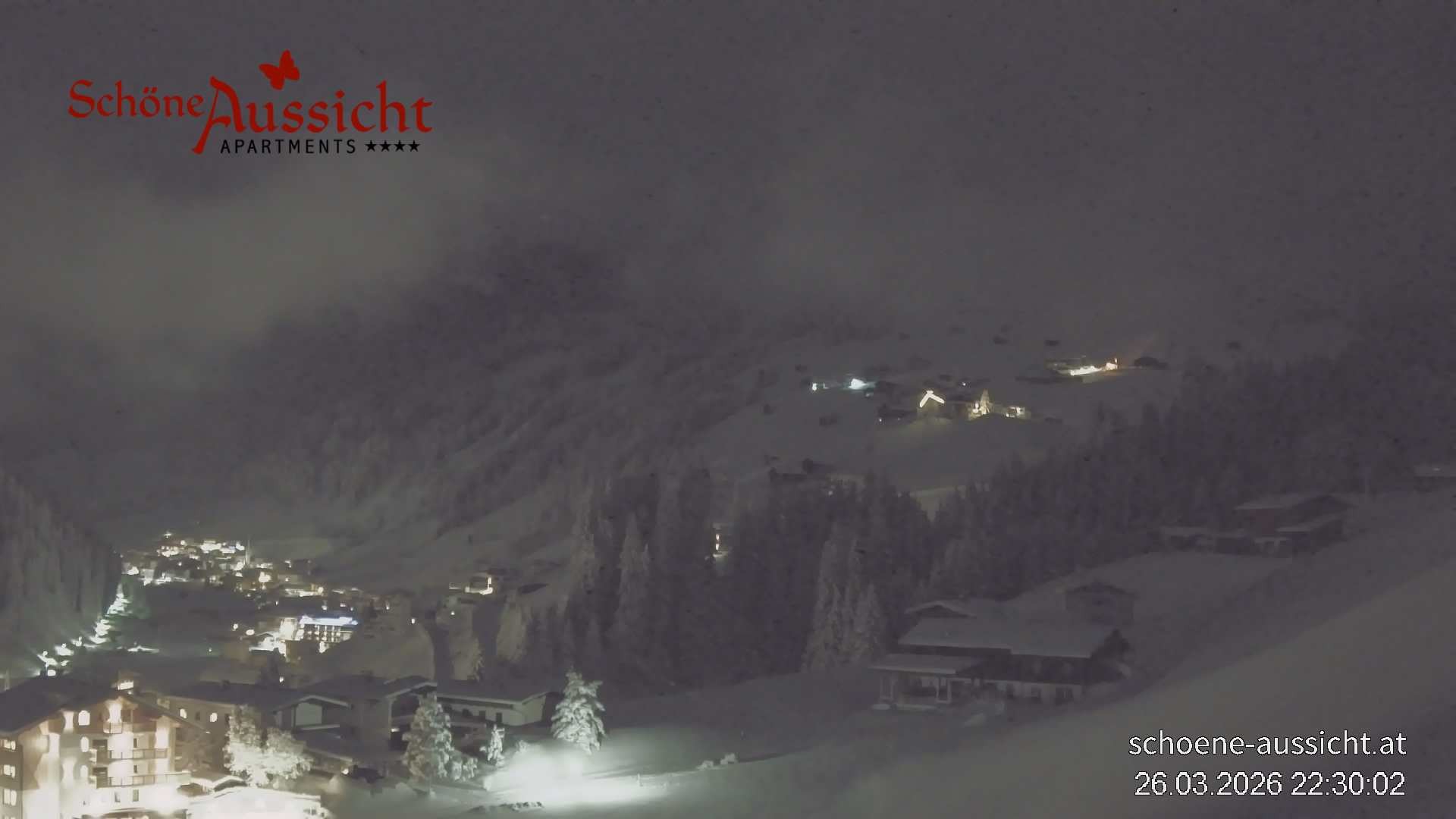 Archiv Foto Webcam Tux Lanersbach - Ausblick Appartements Schöne Aussicht
