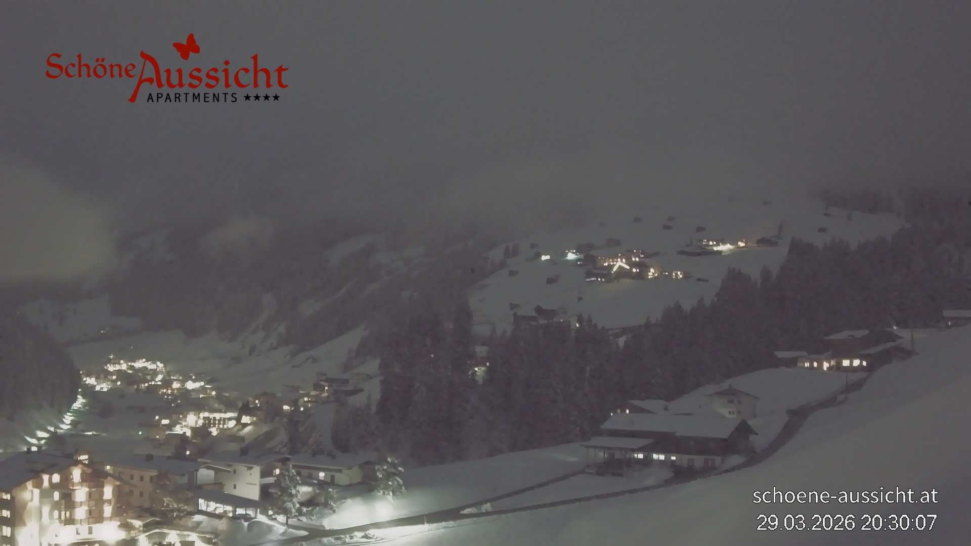 Archiv Foto Webcam Tux Lanersbach - Ausblick Appartements Schöne Aussicht