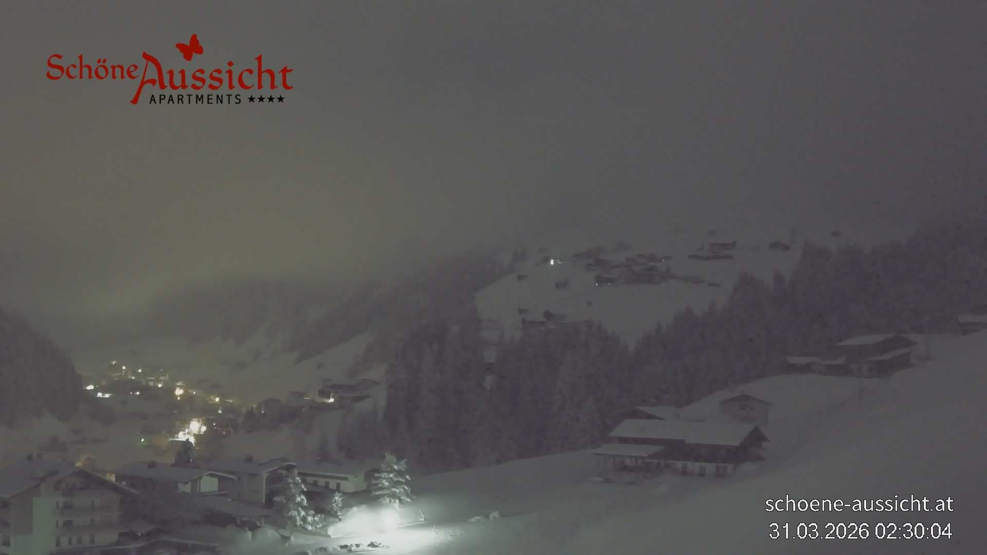 Archiv Foto Webcam Tux Lanersbach - Ausblick Appartements Schöne Aussicht