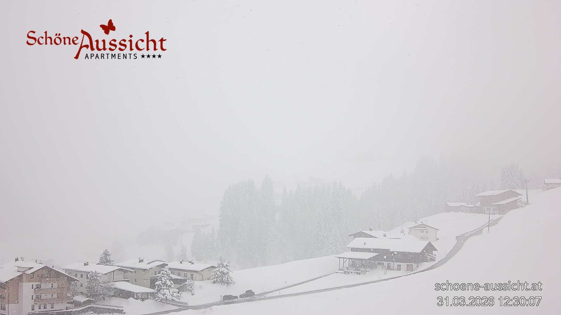 Archiv Foto Webcam Tux Lanersbach - Ausblick Appartements Schöne Aussicht