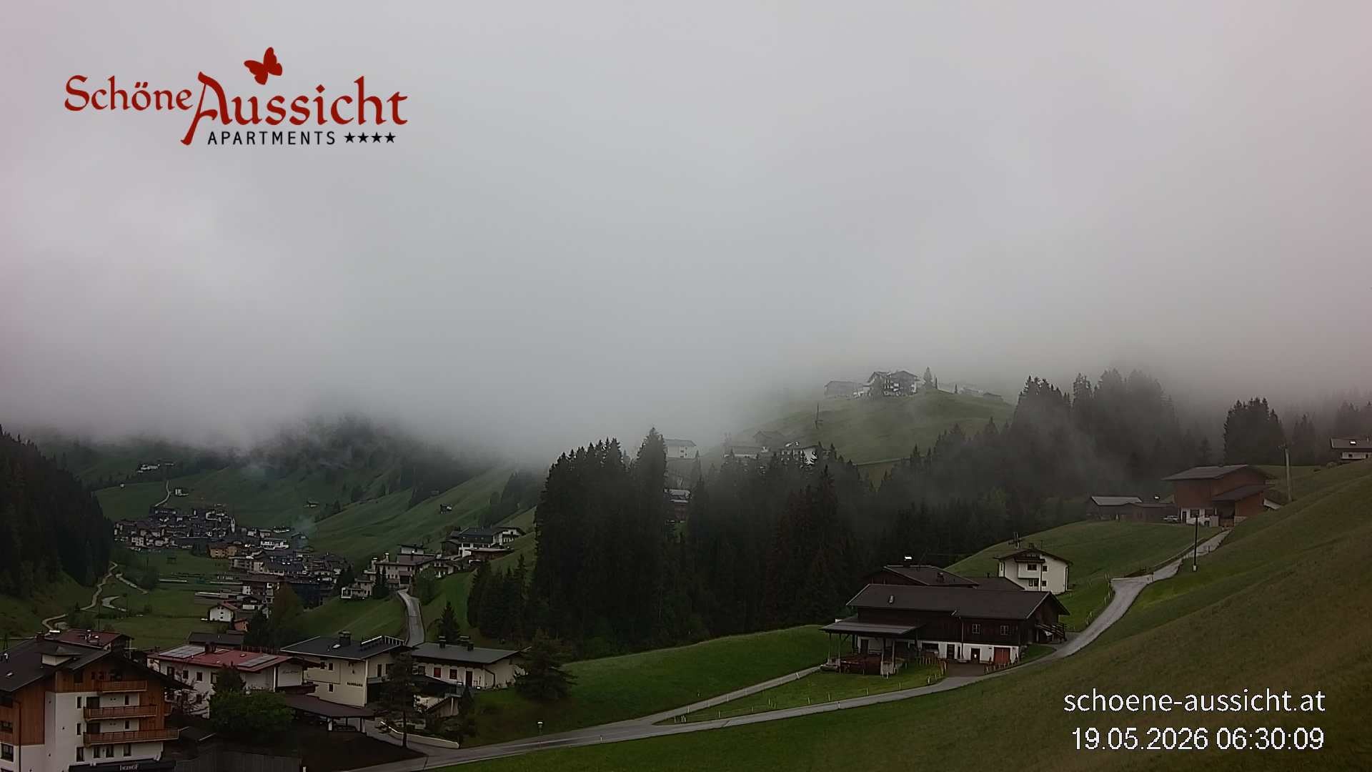 Archiv Foto Webcam Tux Lanersbach - Ausblick Appartements Schöne Aussicht
