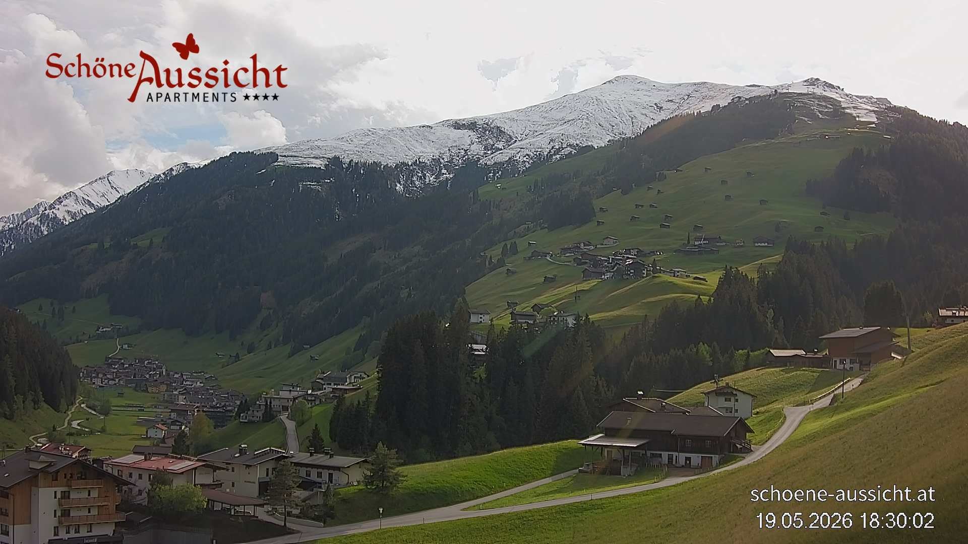 Archiv Foto Webcam Tux Lanersbach - Ausblick Appartements Schöne Aussicht