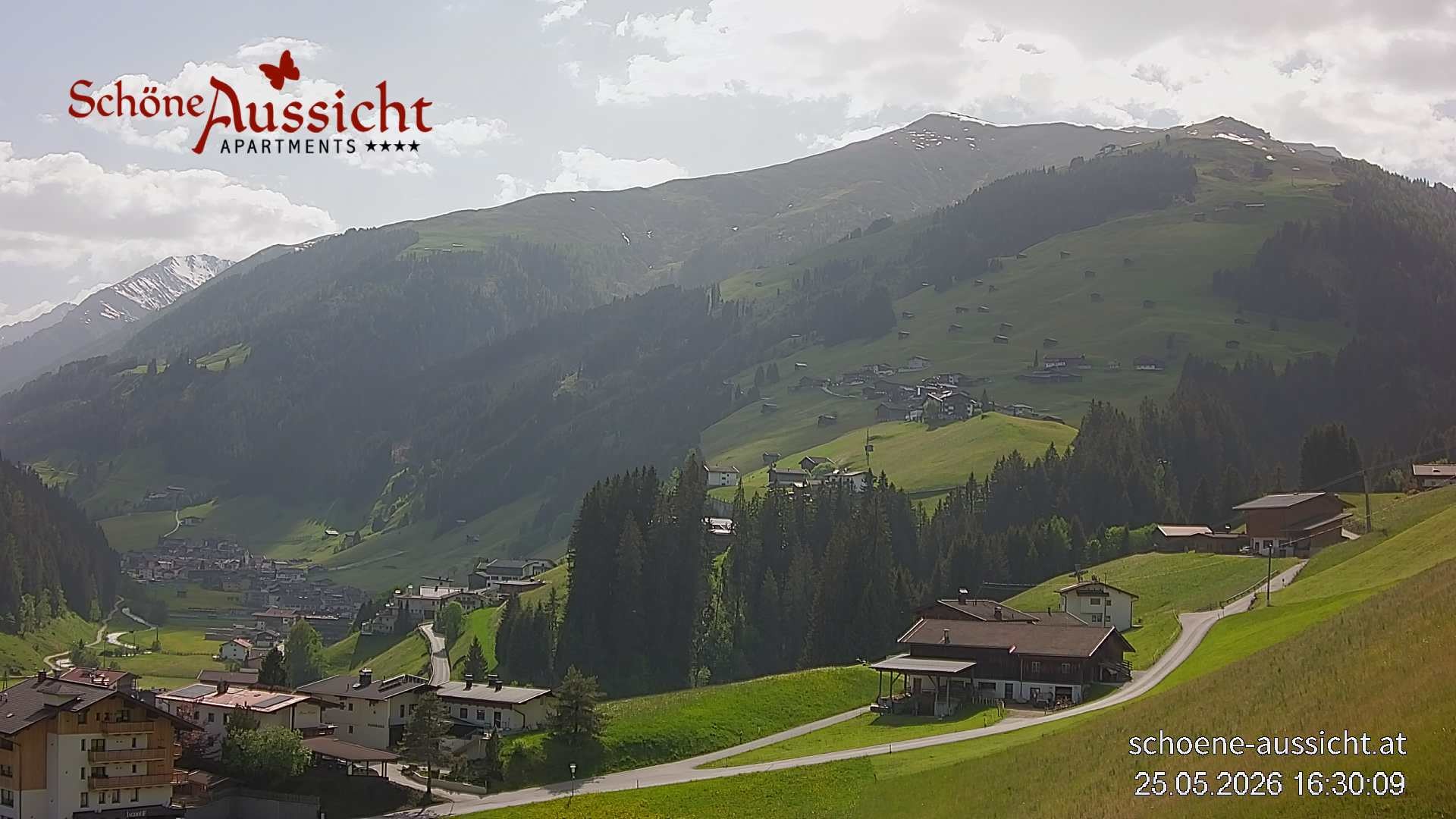 Archiv Foto Webcam Tux Lanersbach - Ausblick Appartements Schöne Aussicht
