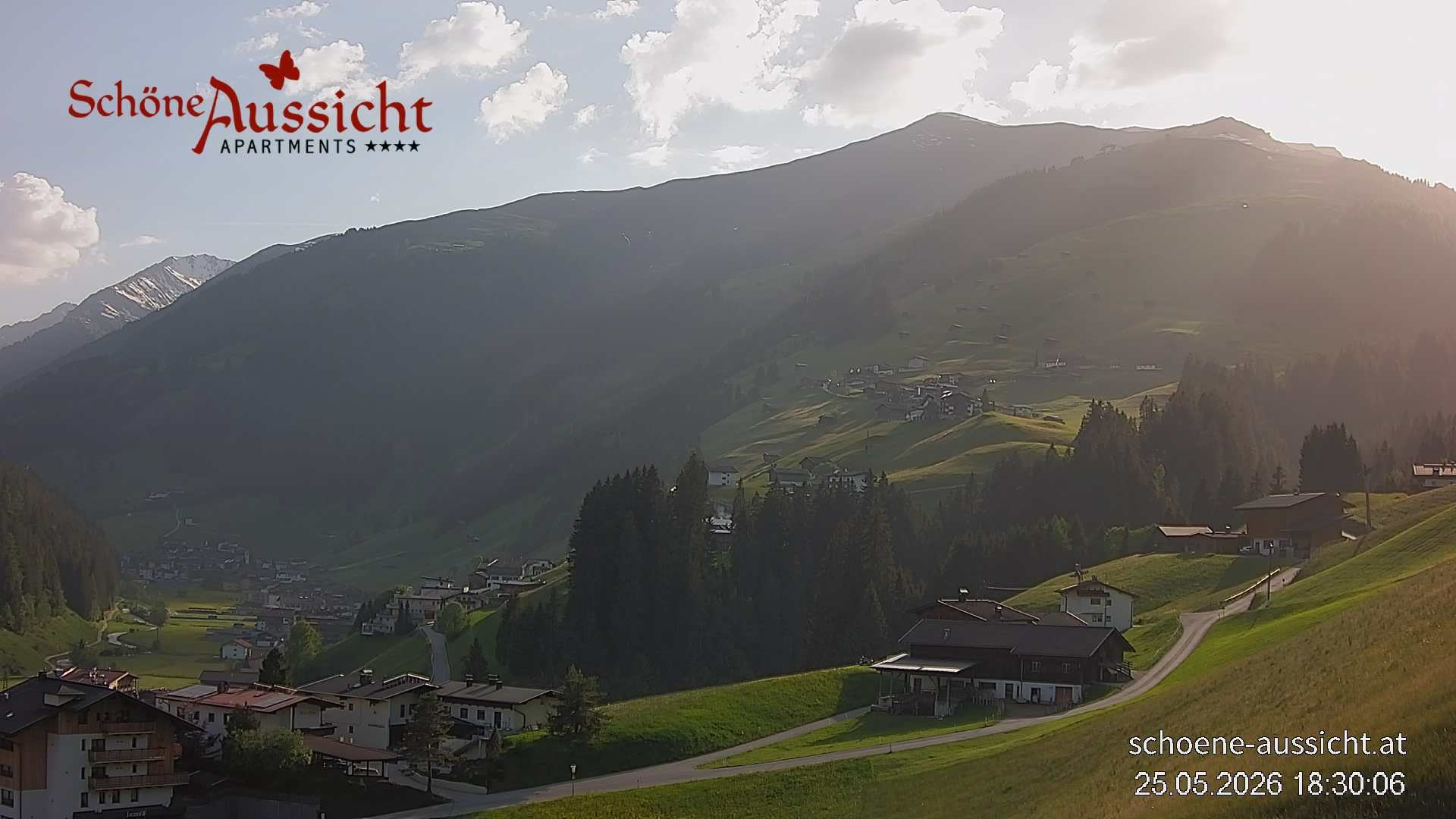 Archiv Foto Webcam Tux Lanersbach - Ausblick Appartements Schöne Aussicht