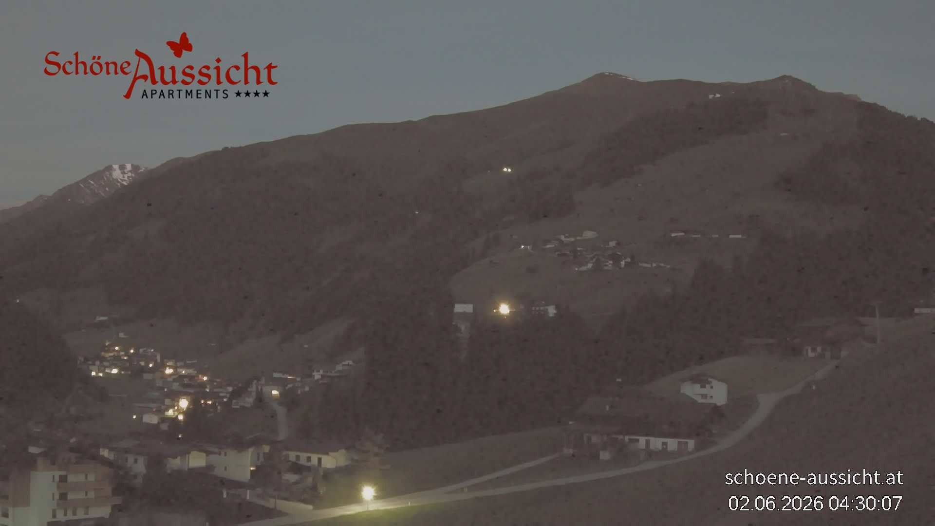 Archiv Foto Webcam Tux Lanersbach - Ausblick Appartements Schöne Aussicht