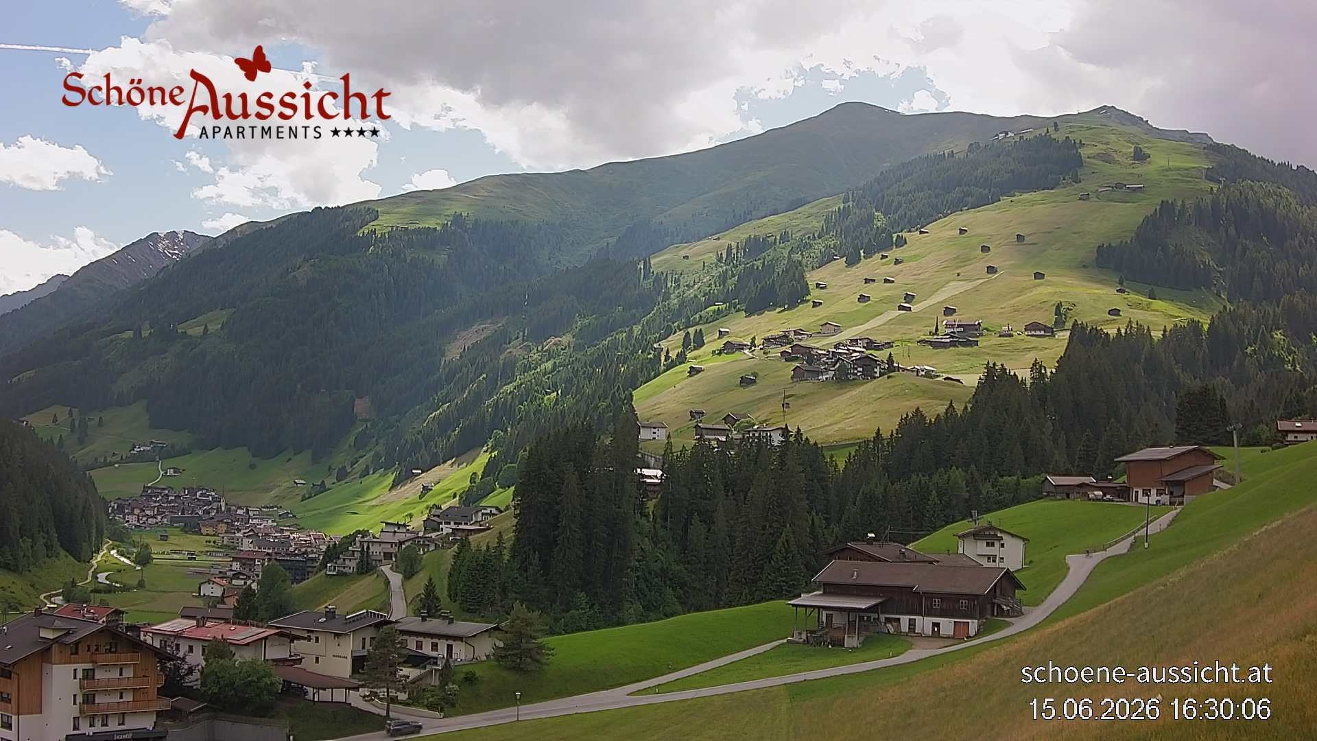 Archiv Foto Webcam Tux Lanersbach - Ausblick Appartements Schöne Aussicht