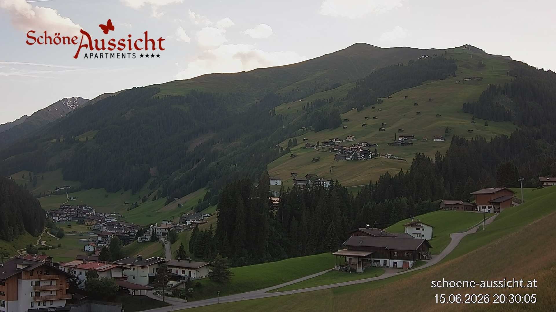 Archiv Foto Webcam Tux Lanersbach - Ausblick Appartements Schöne Aussicht