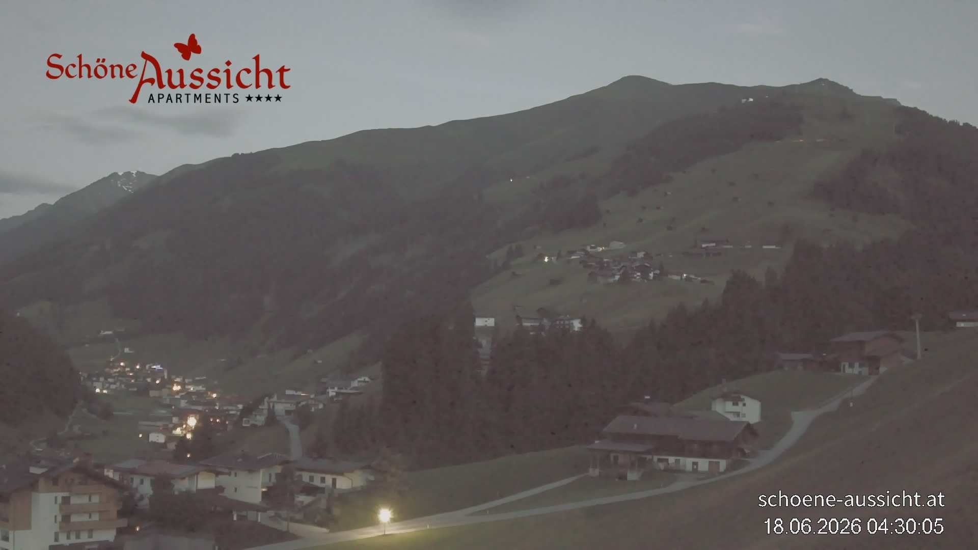 Archiv Foto Webcam Tux Lanersbach - Ausblick Appartements Schöne Aussicht