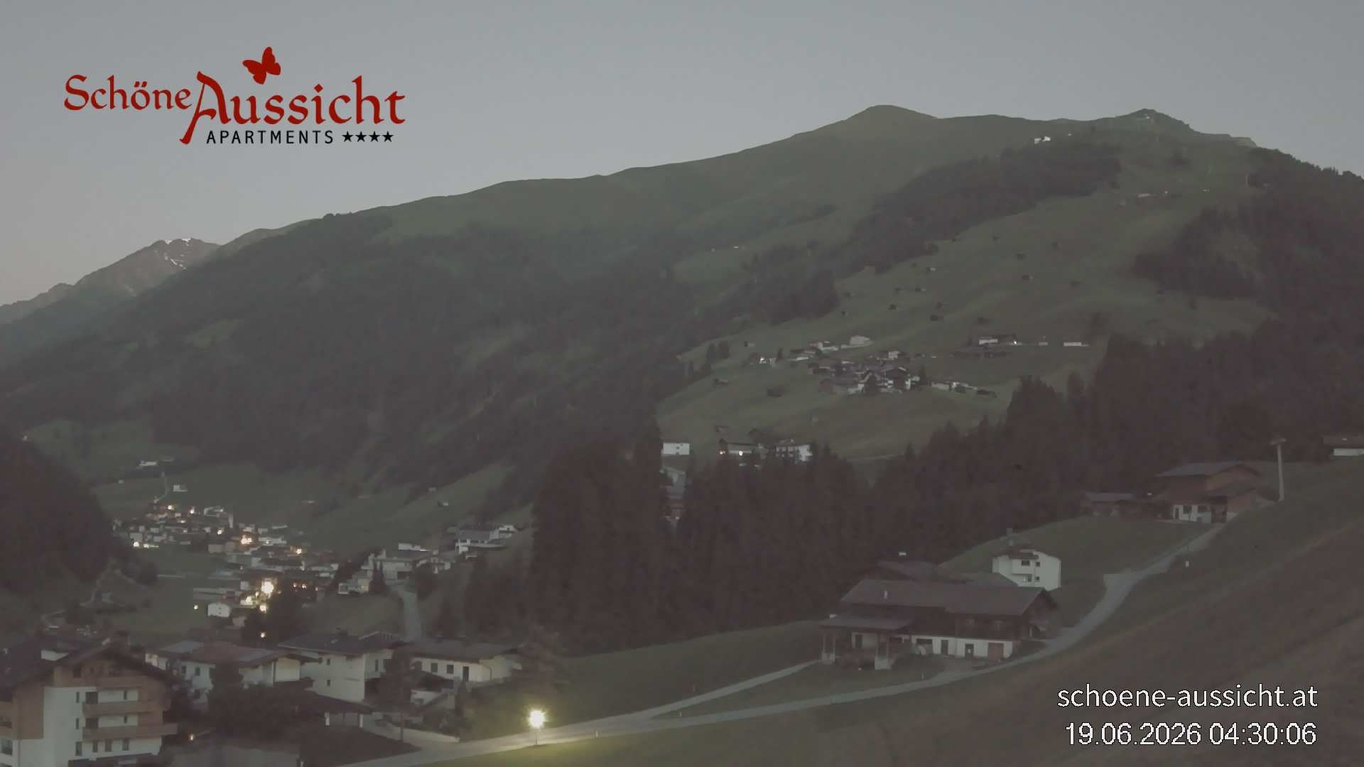 Archiv Foto Webcam Tux Lanersbach - Ausblick Appartements Schöne Aussicht