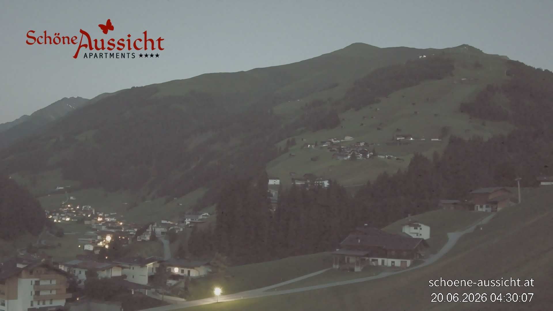 Archiv Foto Webcam Tux Lanersbach - Ausblick Appartements Schöne Aussicht