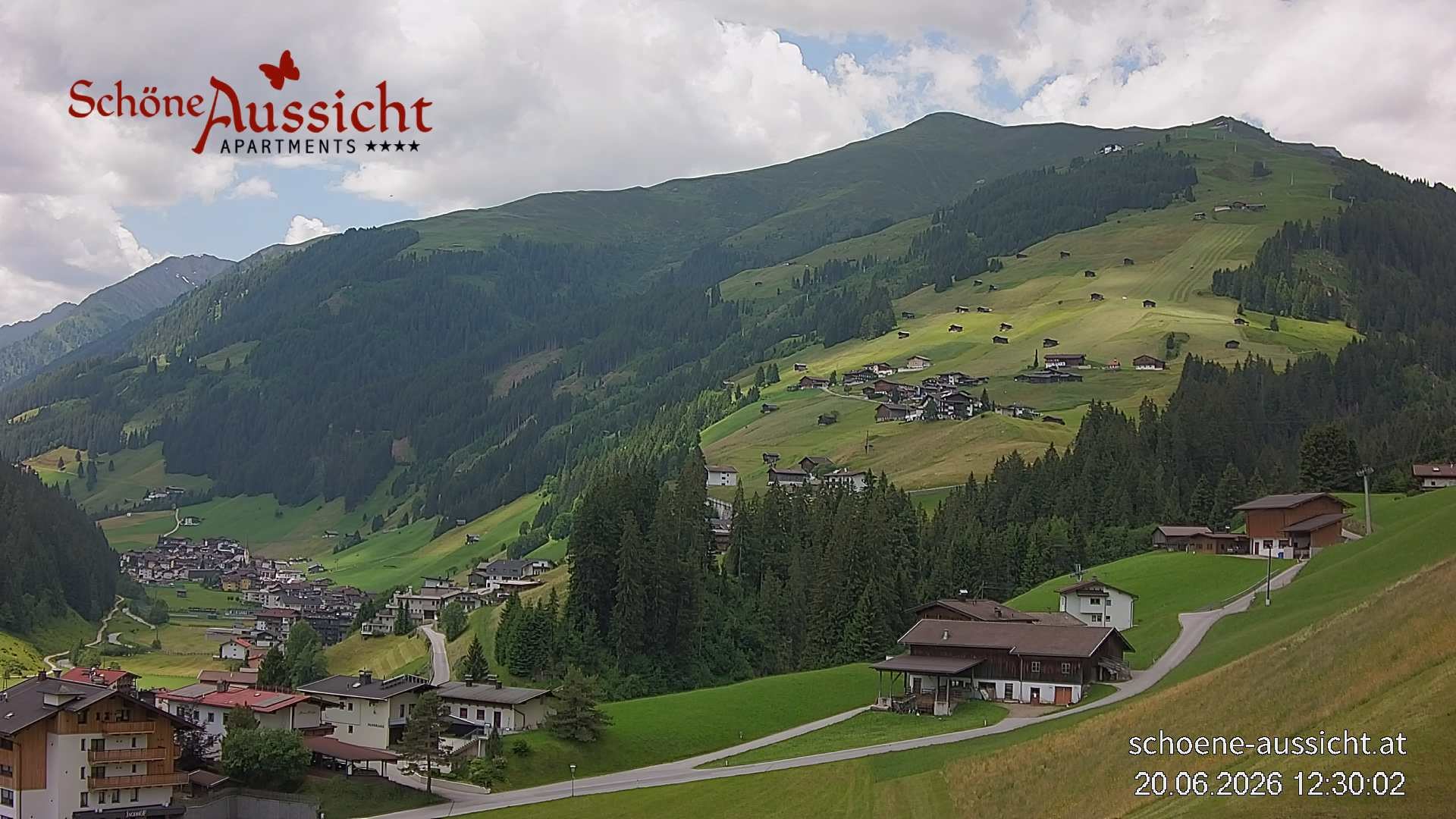 Archiv Foto Webcam Tux Lanersbach - Ausblick Appartements Schöne Aussicht