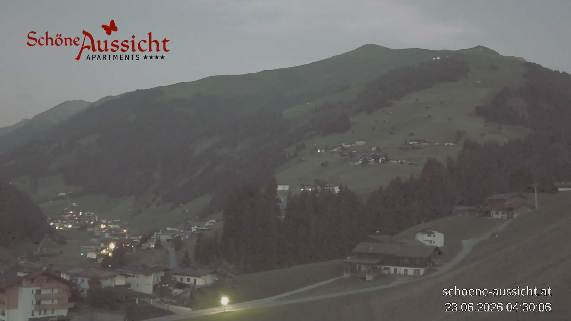 Archiv Foto Webcam Tux Lanersbach - Ausblick Appartements Schöne Aussicht
