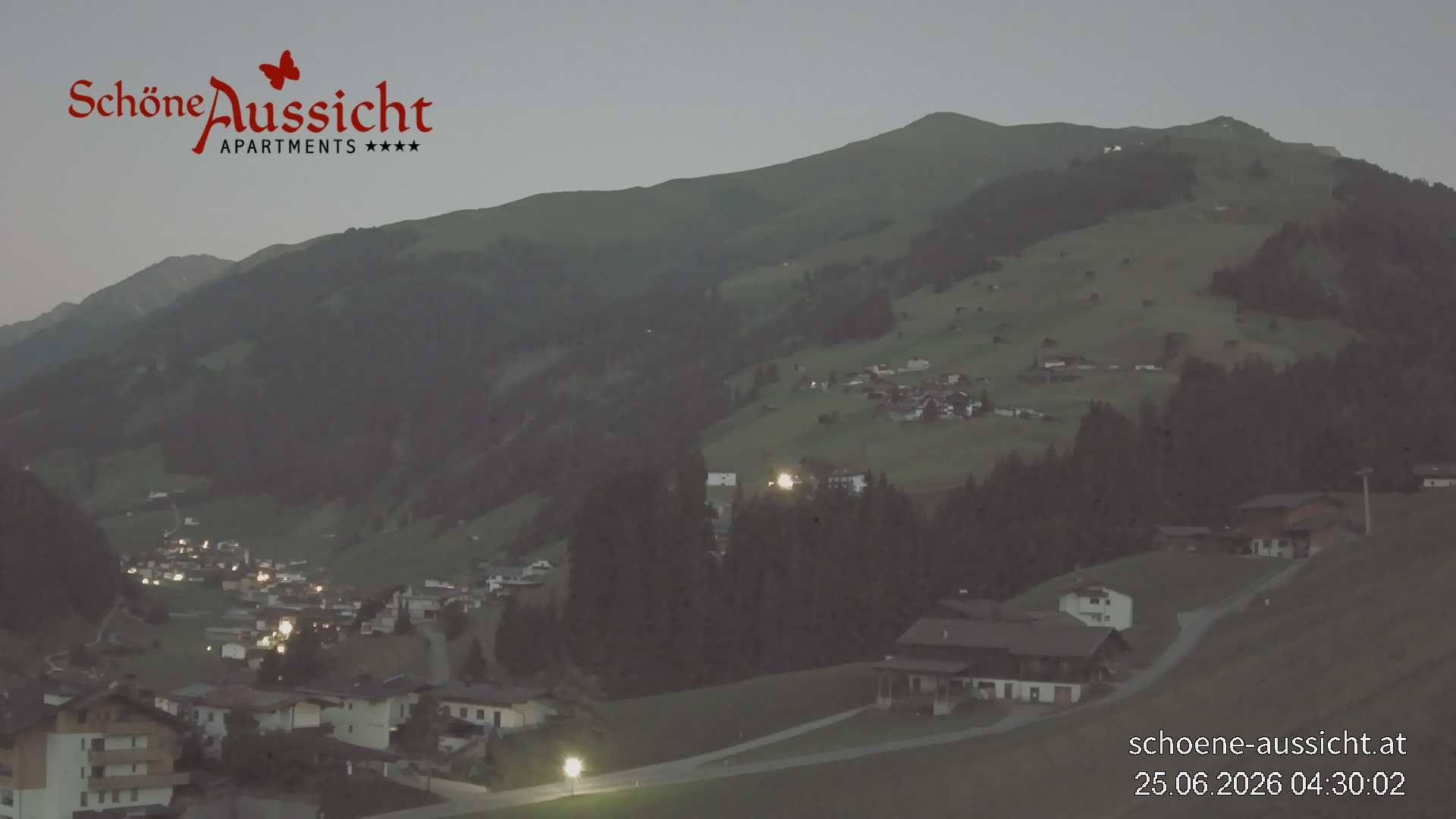 Archiv Foto Webcam Tux Lanersbach - Ausblick Appartements Schöne Aussicht