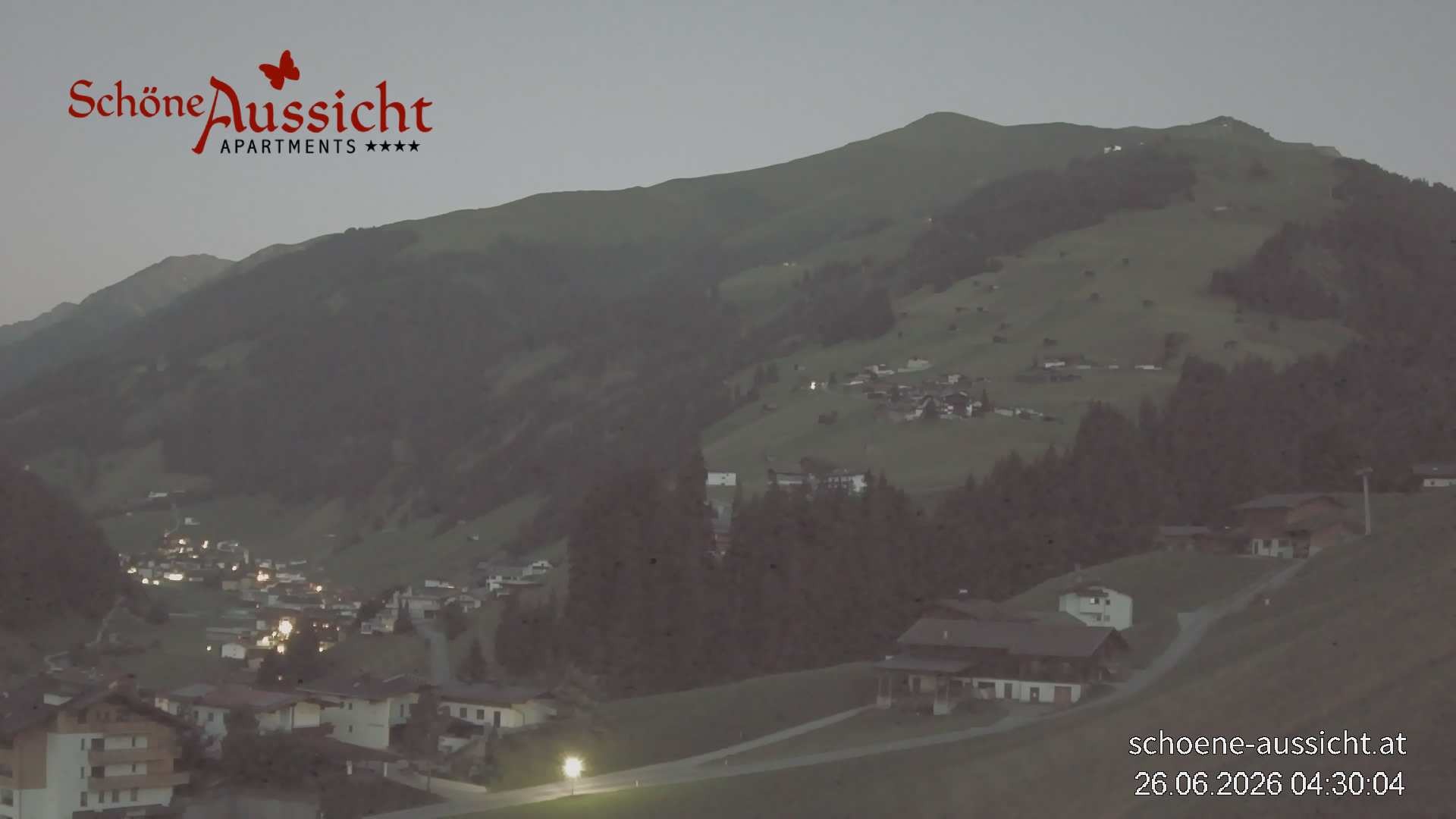 Archiv Foto Webcam Tux Lanersbach - Ausblick Appartements Schöne Aussicht