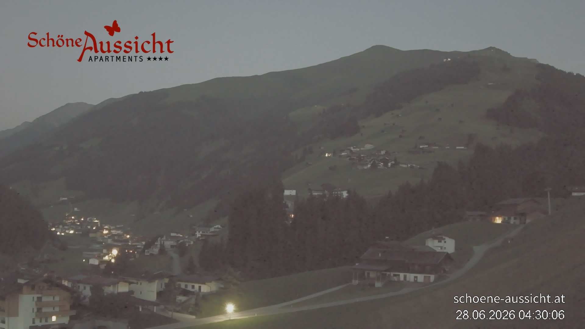 Archiv Foto Webcam Tux Lanersbach - Ausblick Appartements Schöne Aussicht