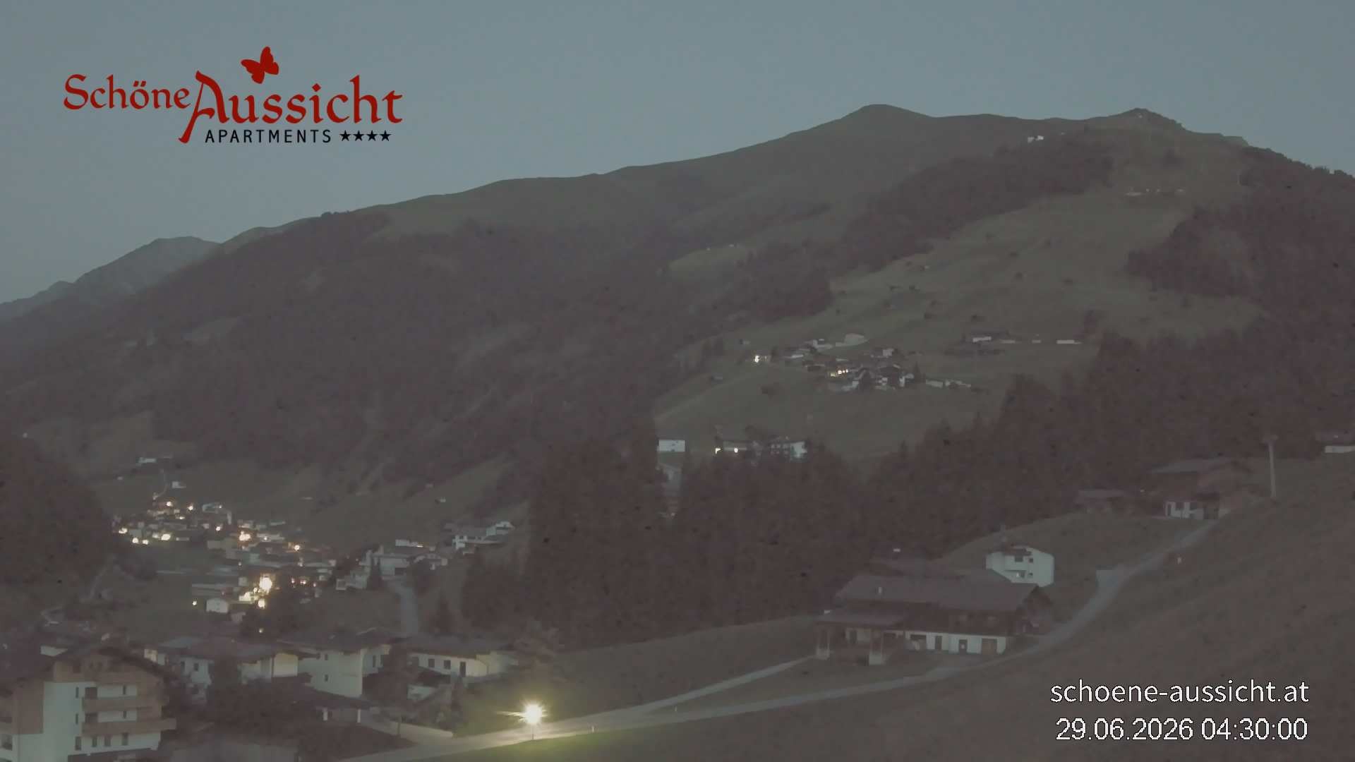 Archiv Foto Webcam Tux Lanersbach - Ausblick Appartements Schöne Aussicht