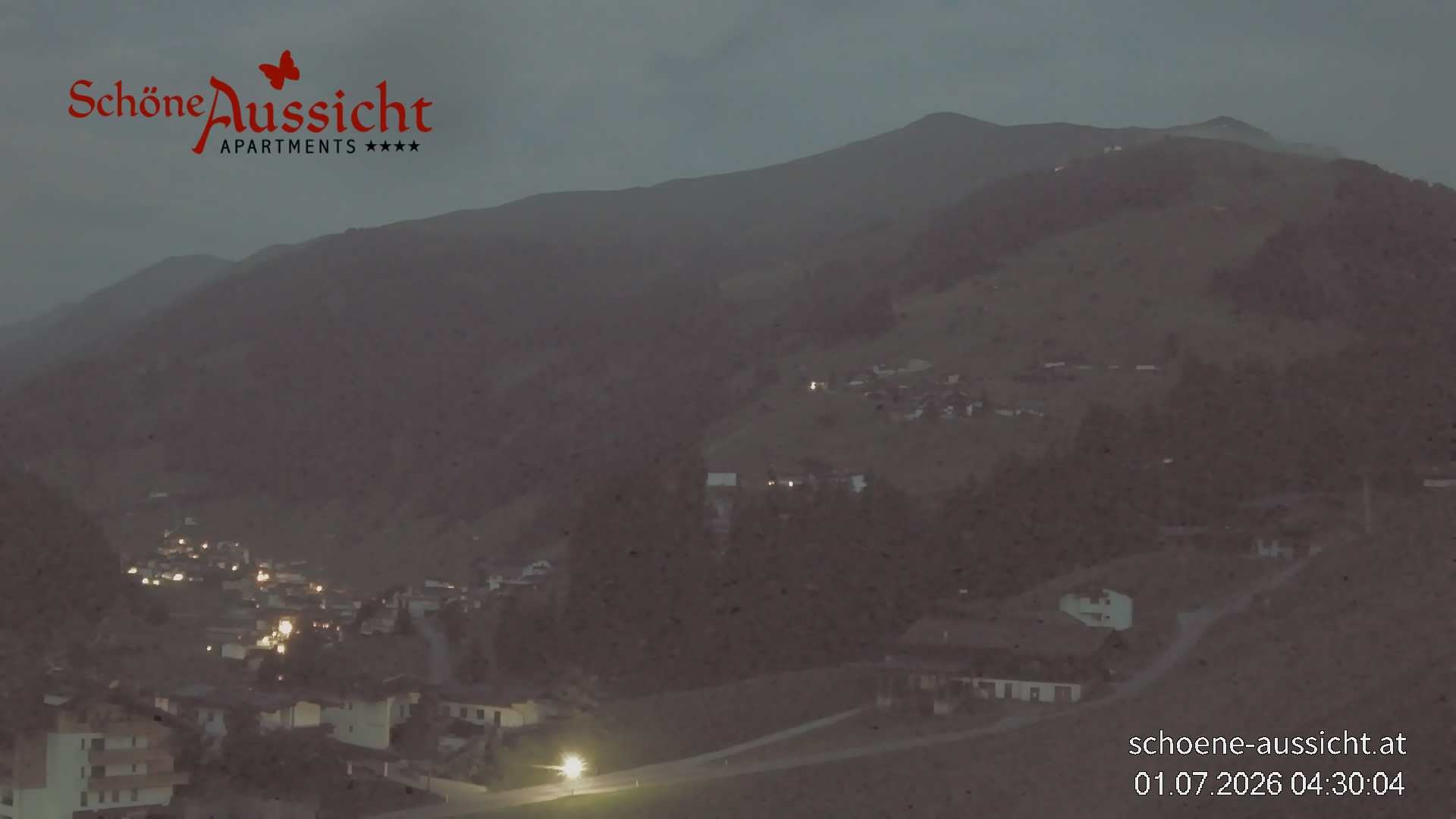 Archiv Foto Webcam Tux Lanersbach - Ausblick Appartements Schöne Aussicht