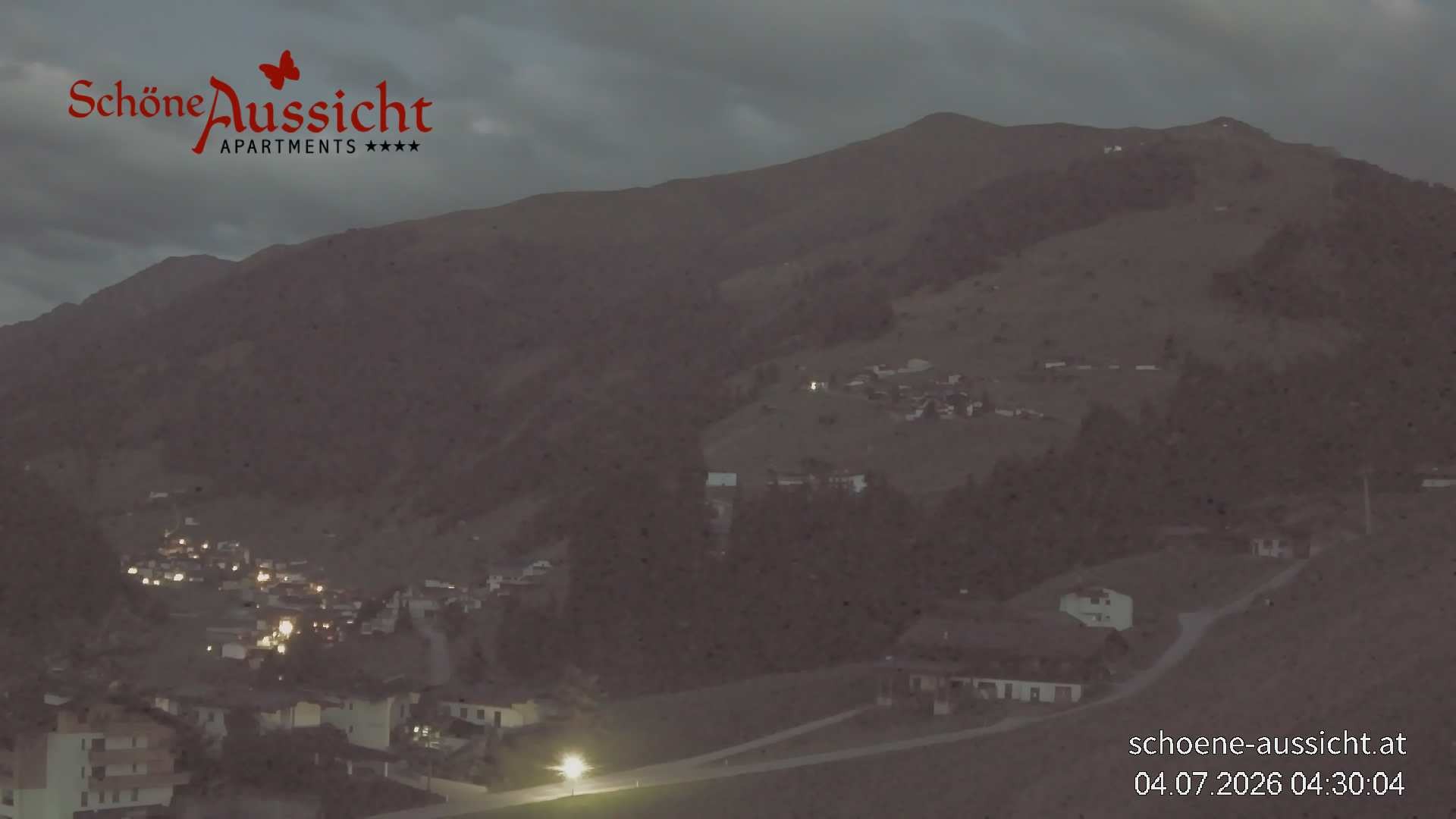 Archiv Foto Webcam Tux Lanersbach - Ausblick Appartements Schöne Aussicht