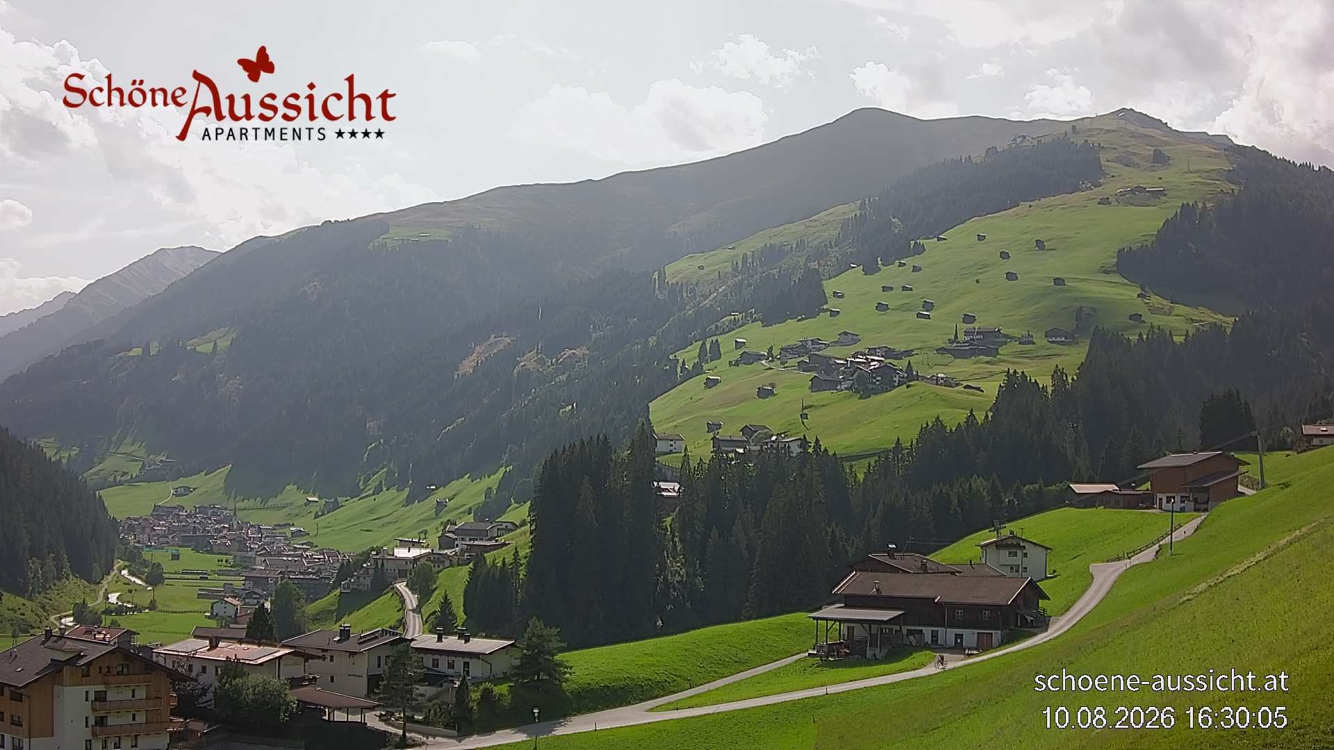 Archiv Foto Webcam Tux Lanersbach - Ausblick Appartements Schöne Aussicht