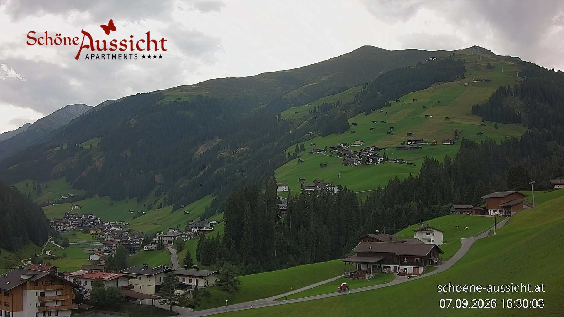 Archiv Foto Webcam Tux Lanersbach - Ausblick Appartements Schöne Aussicht