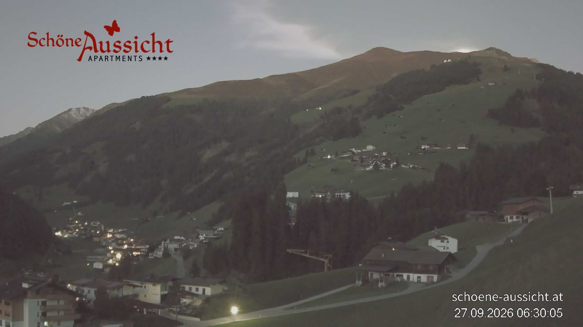 Archiv Foto Webcam Tux Lanersbach - Ausblick Appartements Schöne Aussicht