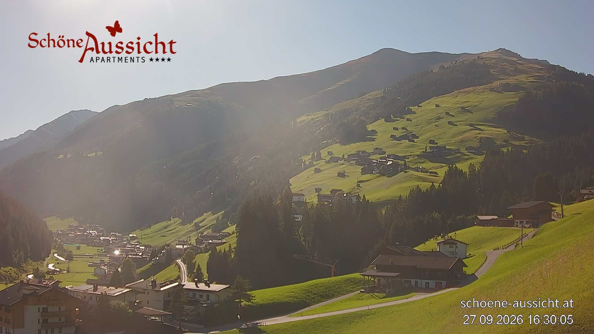 Archiv Foto Webcam Tux Lanersbach - Ausblick Appartements Schöne Aussicht