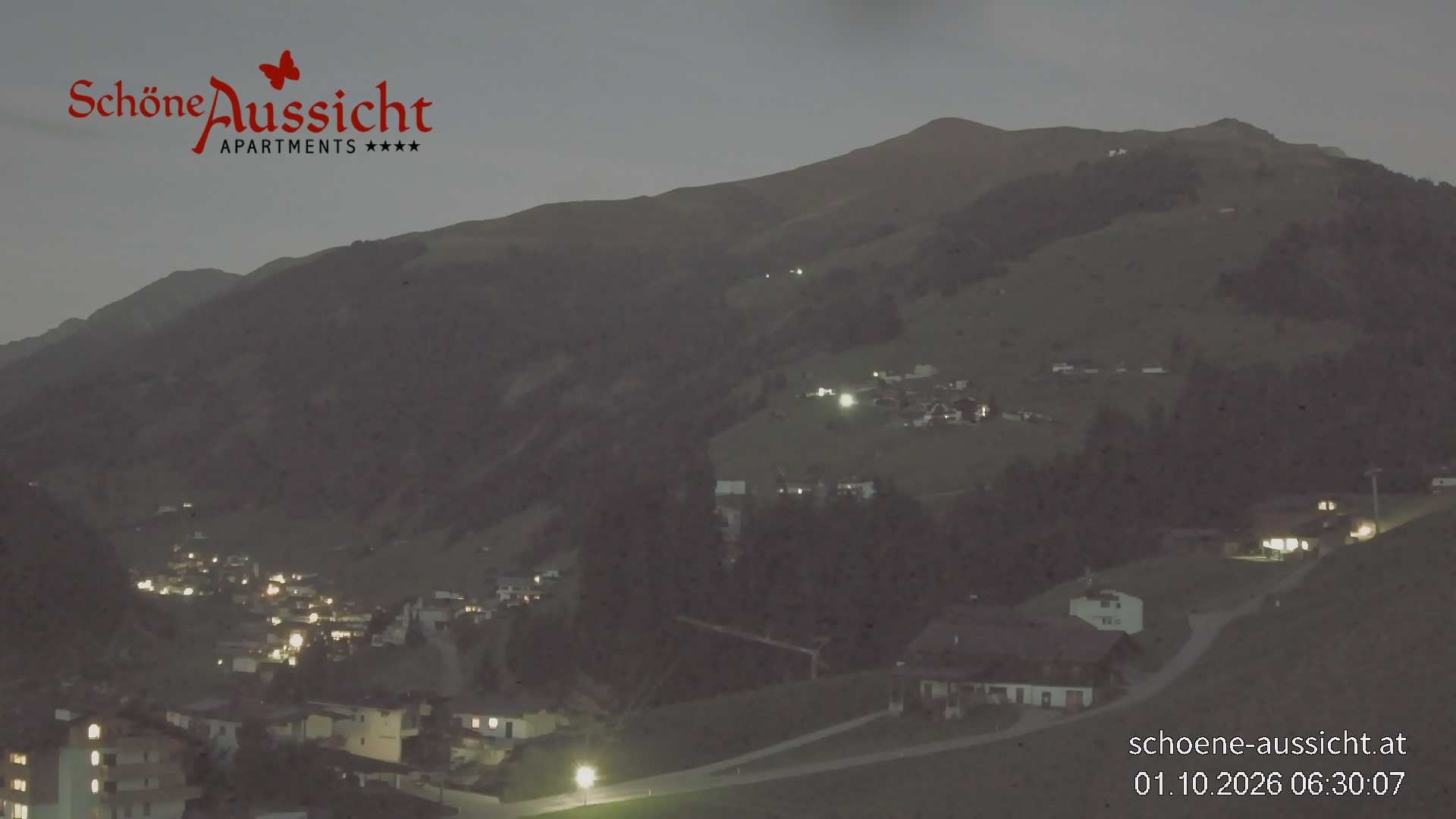 Archiv Foto Webcam Tux Lanersbach - Ausblick Appartements Schöne Aussicht