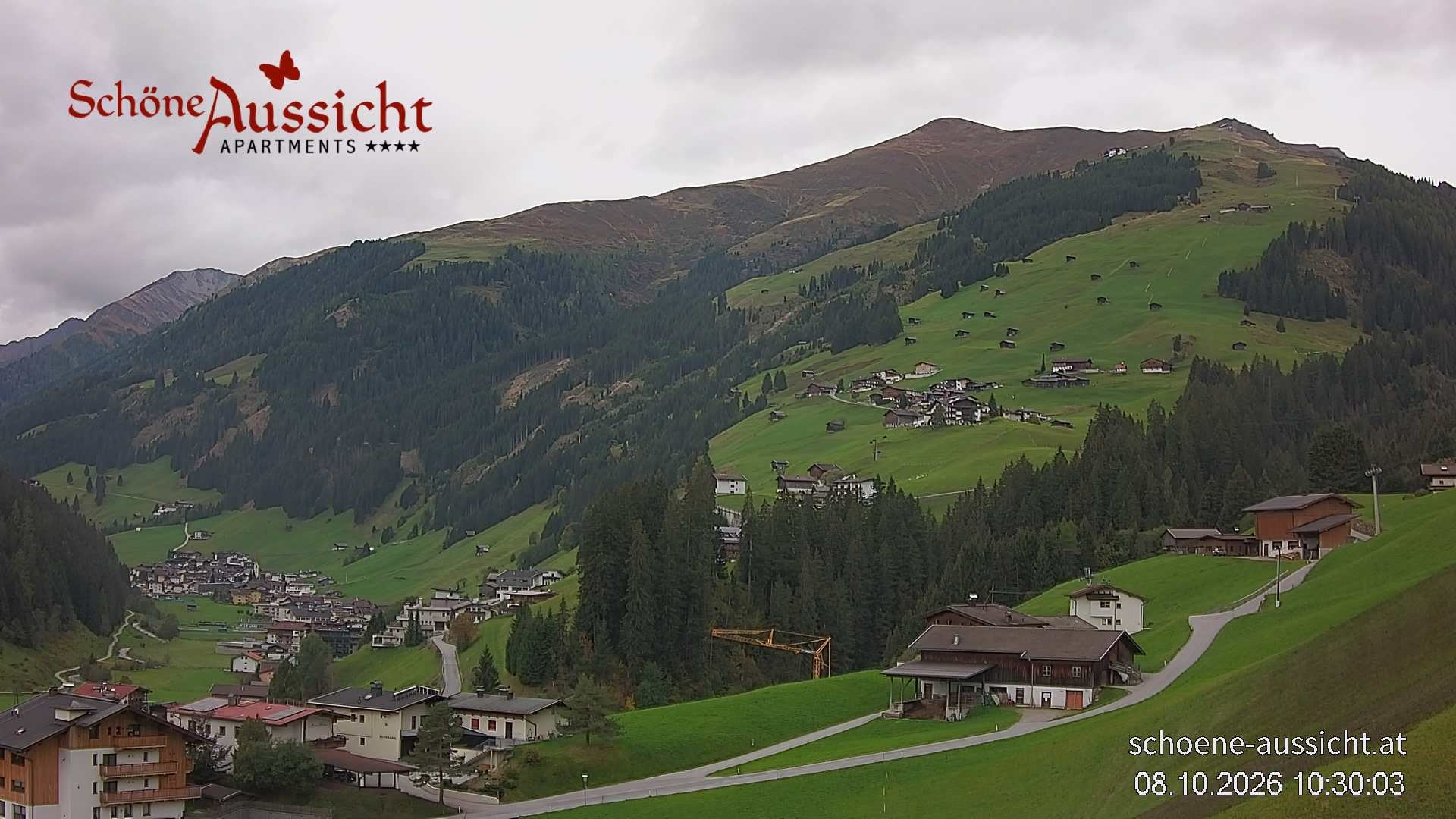 Archiv Foto Webcam Tux Lanersbach - Ausblick Appartements Schöne Aussicht