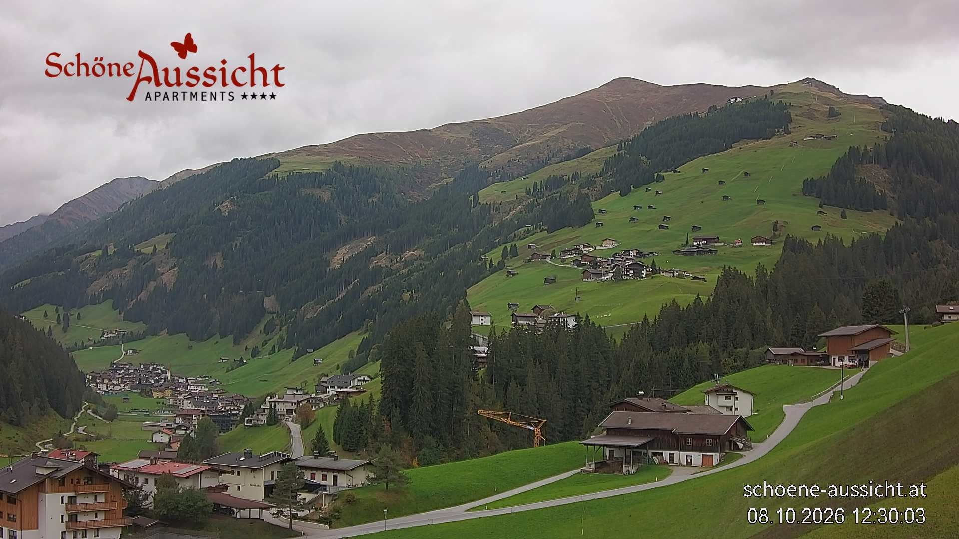 Archiv Foto Webcam Tux Lanersbach - Ausblick Appartements Schöne Aussicht