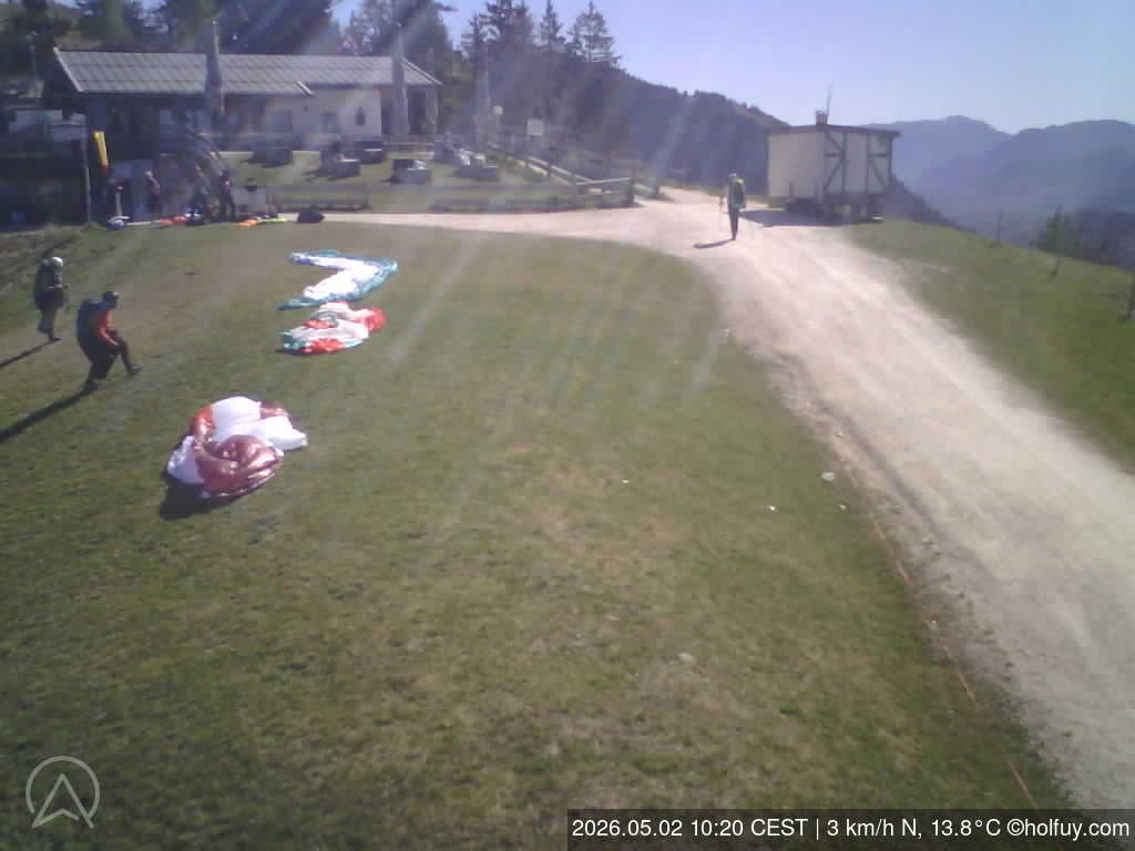 Archiv Foto Webcam Rauschberg in Ruhpolding - Startplatz Drachenflieger