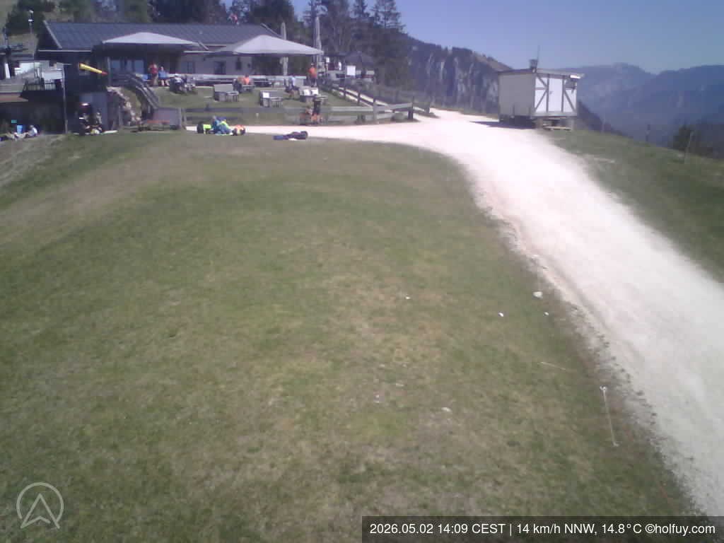 Archiv Foto Webcam Rauschberg in Ruhpolding - Startplatz Drachenflieger