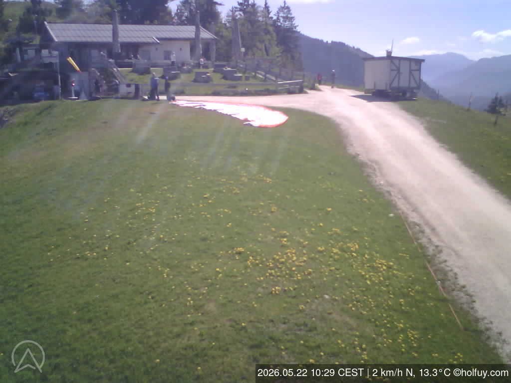 Archiv Foto Webcam Rauschberg in Ruhpolding - Startplatz Drachenflieger