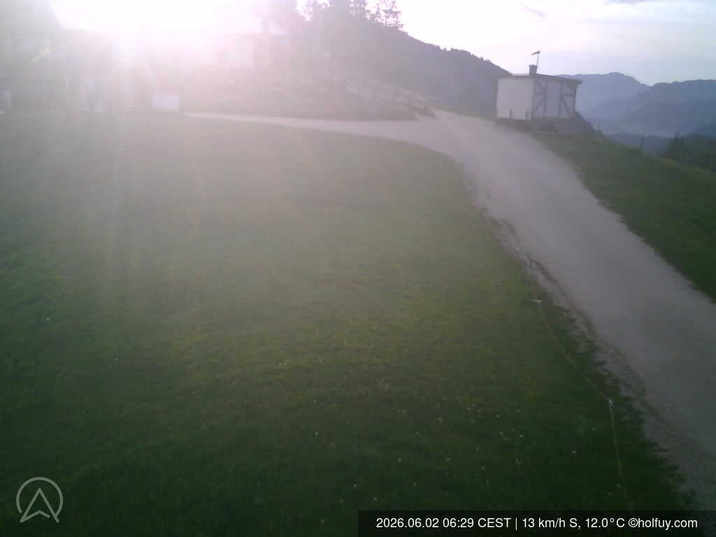 Archiv Foto Webcam Rauschberg in Ruhpolding - Startplatz Drachenflieger
