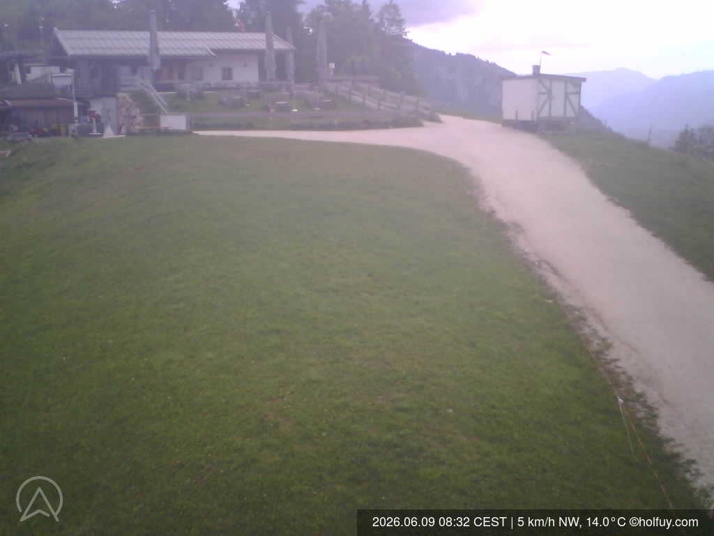 Archiv Foto Webcam Rauschberg in Ruhpolding - Startplatz Drachenflieger