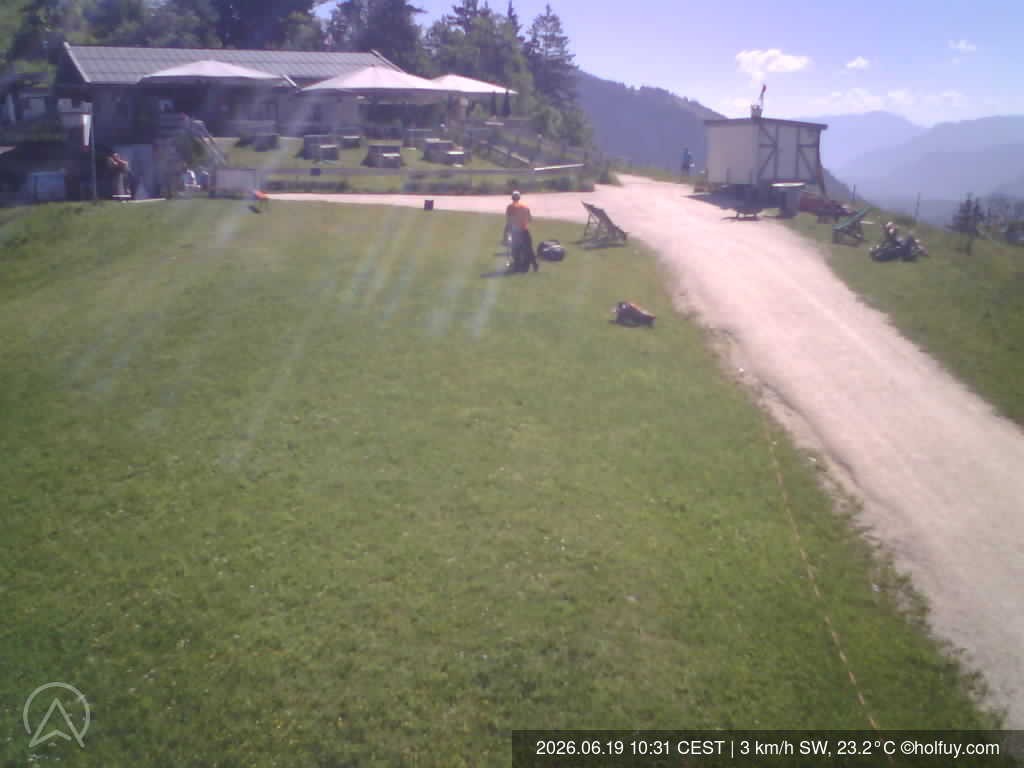 Archived image Webcam Mt. Rauschberg Hang Gliding