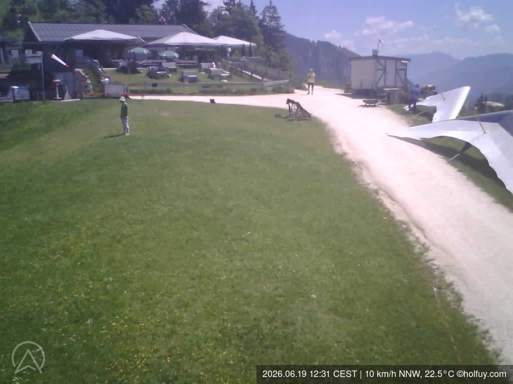 Archiv Foto Webcam Rauschberg in Ruhpolding - Startplatz Drachenflieger