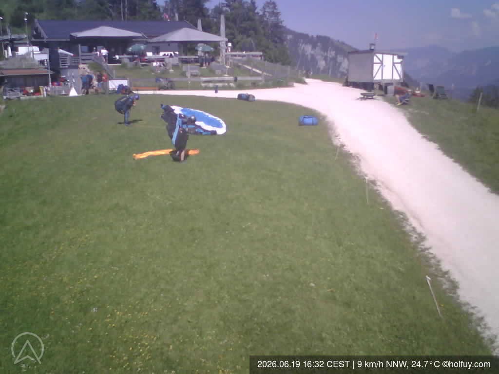 Archiv Foto Webcam Rauschberg in Ruhpolding - Startplatz Drachenflieger