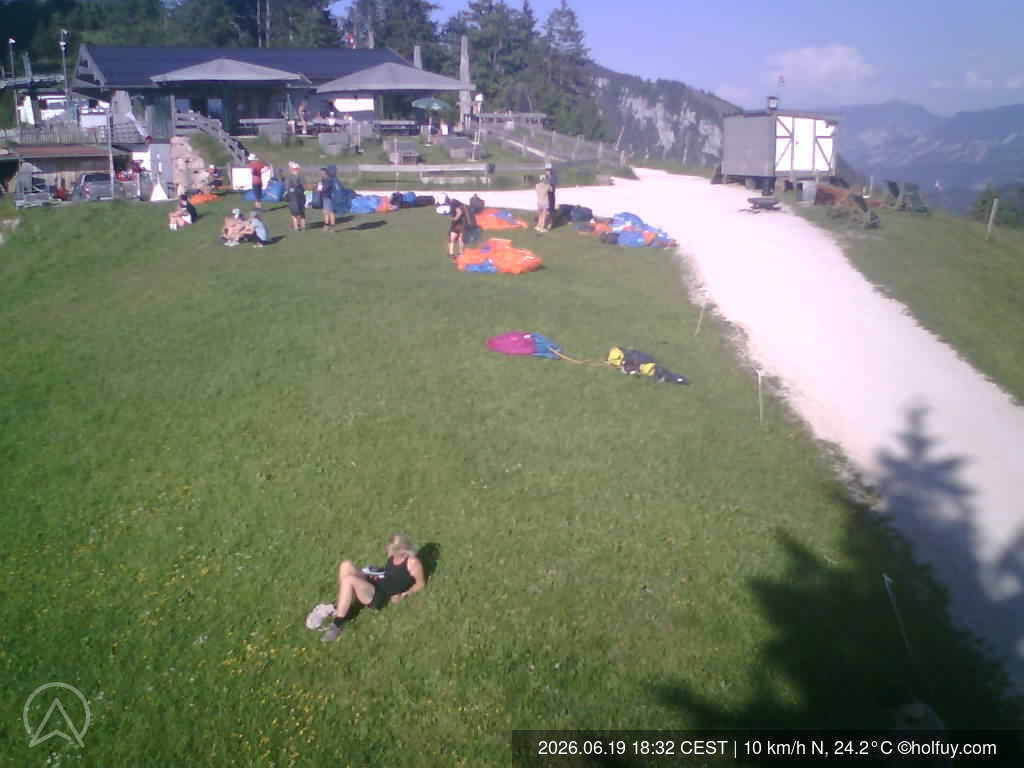 Archived image Webcam Mt. Rauschberg Hang Gliding