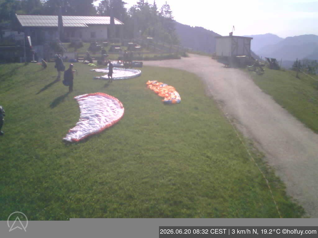 Archived image Webcam Mt. Rauschberg Hang Gliding