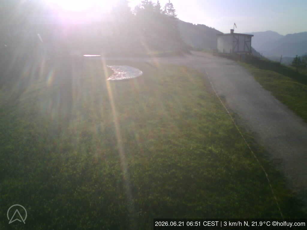 Archiv Foto Webcam Rauschberg in Ruhpolding - Startplatz Drachenflieger