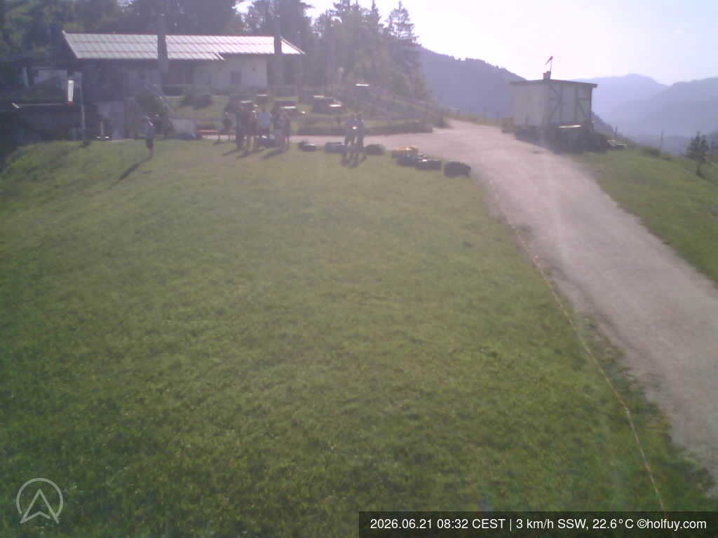 Archiv Foto Webcam Rauschberg in Ruhpolding - Startplatz Drachenflieger