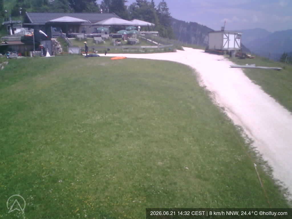 Archiv Foto Webcam Rauschberg in Ruhpolding - Startplatz Drachenflieger