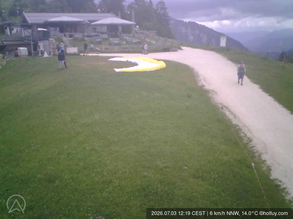 Archiv Foto Webcam Rauschberg in Ruhpolding - Startplatz Drachenflieger