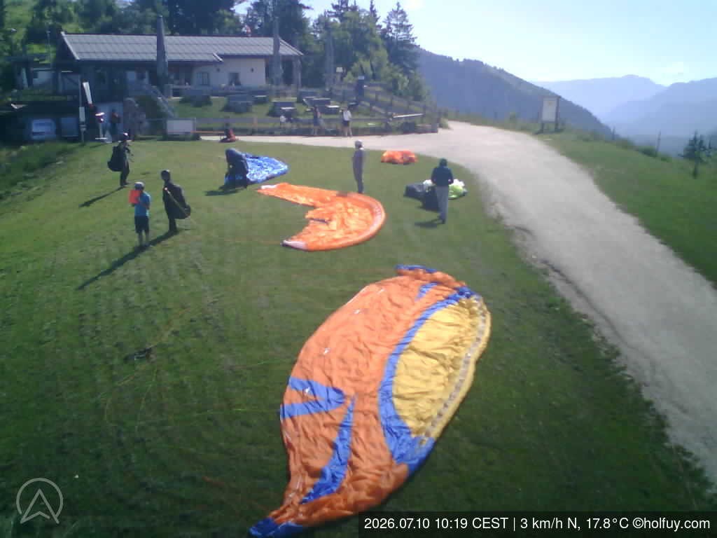 Archiv Foto Webcam Rauschberg in Ruhpolding - Startplatz Drachenflieger