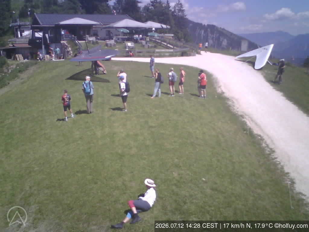 Archiv Foto Webcam Rauschberg in Ruhpolding - Startplatz Drachenflieger