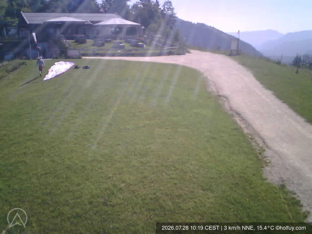 Archiv Foto Webcam Rauschberg in Ruhpolding - Startplatz Drachenflieger
