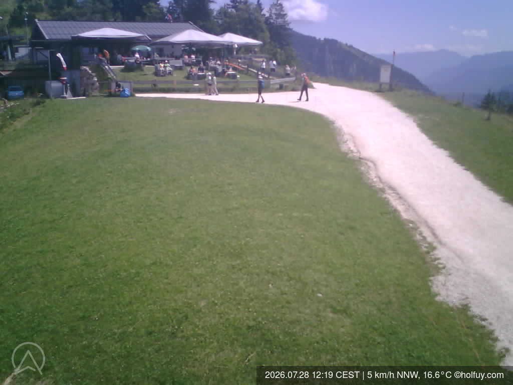 Archiv Foto Webcam Rauschberg in Ruhpolding - Startplatz Drachenflieger
