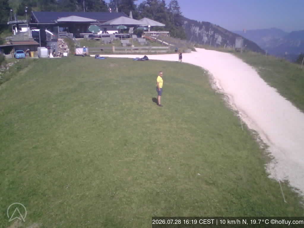 Archiv Foto Webcam Rauschberg in Ruhpolding - Startplatz Drachenflieger