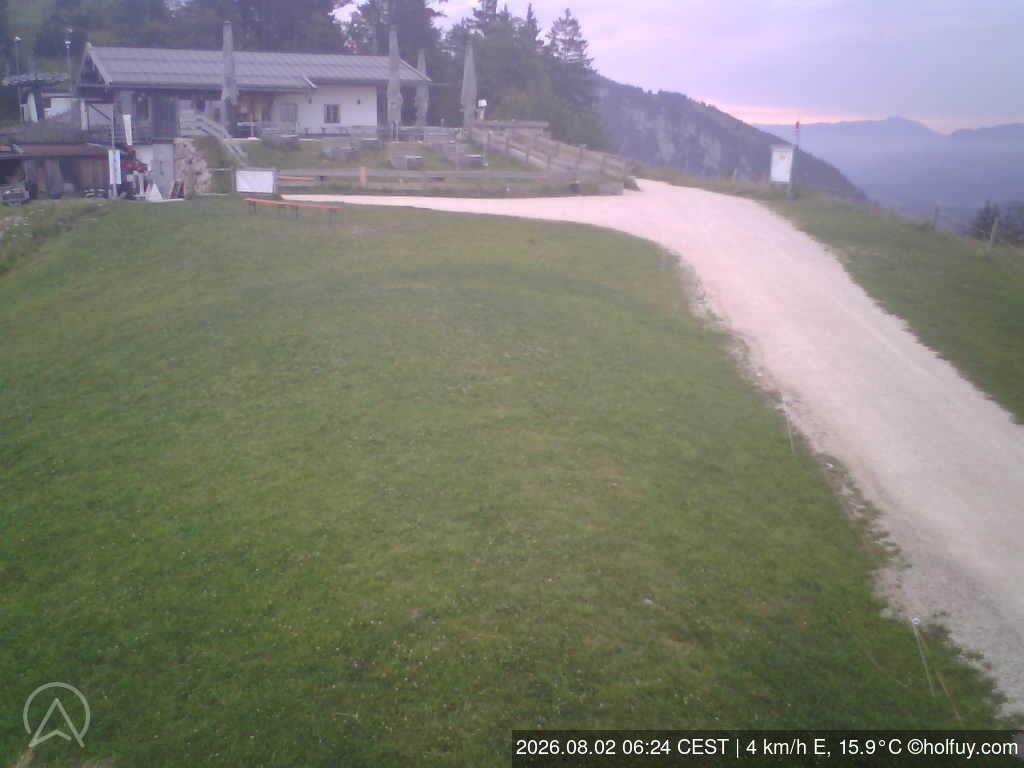 Archiv Foto Webcam Rauschberg in Ruhpolding - Startplatz Drachenflieger